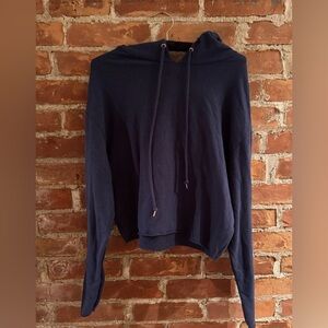 Pink Victoria Secret Cropped Hoodie with open back